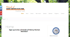 Desktop Screenshot of friendsofhenryhorton.org